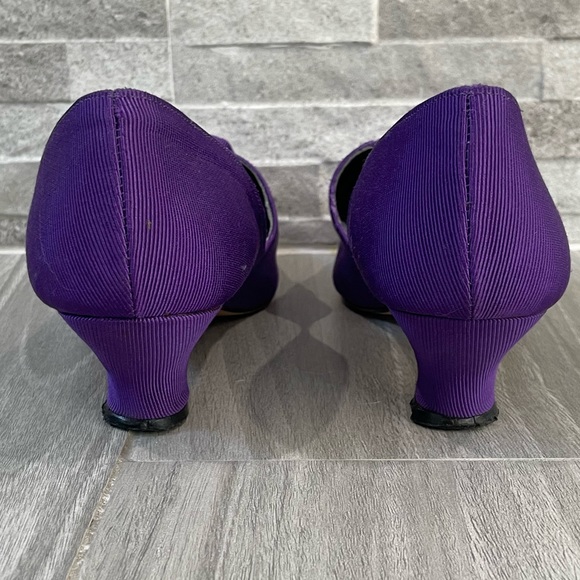 Vintage Kenneth Cole Purple Heels - Size 8 - purple Rose - 80s - Picture 5 of 12